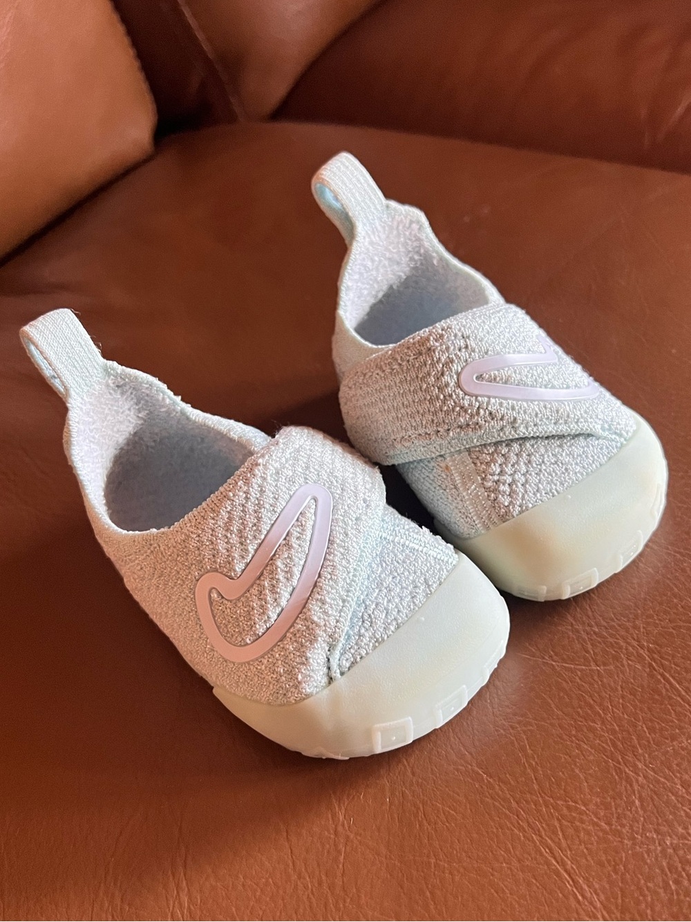 Nike Swoosh 1 Light Blue Size 4 Baby Shoe APMA approved